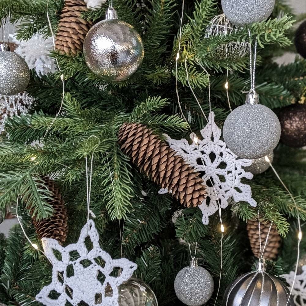 Kerstballen set 10-delig | glas | zilver | 6cm