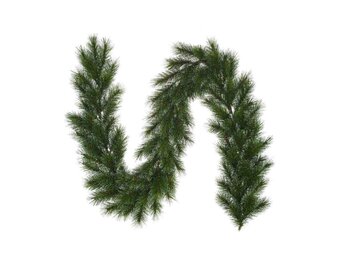 Glendon kerstguirlande | groen met bevroren details | 270cm