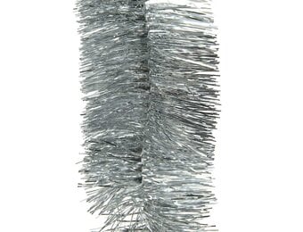 Kerstslinger lametta | glanzend zilver | 270cm