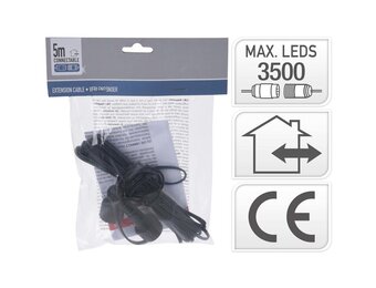 Verlengsnoer koppelbare kerstverlichting | 5 meter