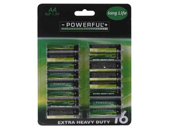 Batterijen AA 16 stuks Long Life