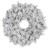 Dinsmore kerstkrans | wit/met sneeuw | 45cm