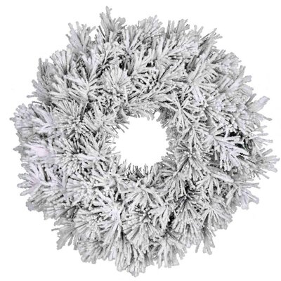 Dinsmore kerstkrans | wit/met sneeuw | 45cm