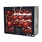 Decoris Kerstballen set 42-delig | glas | rood | diverse maten