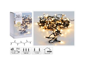 Kerstverlichting | 240 LED lampjes | extra warm wit | 18 meter