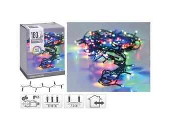 Kerstverlichting | 180 LED lampjes | multicolor | 13,5 meter