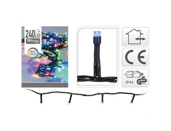 Kerstverlichting | 240 LED lampjes | multicolor | 18 meter