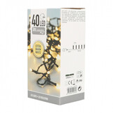 Kerstverlichting | 40 LED lampjes | extra warm wit | 3 meter