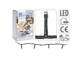 Kerstverlichting | 80 LED lampjes | extra warm wit | 6 meter