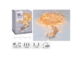 Kerstverlichting transparant snoer | 180 LED lampjes | warm wit | 13,5 meter