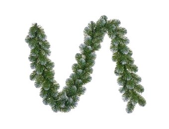 Norton Frosted kerstguirlande | groen met sneeuw details | 180cm