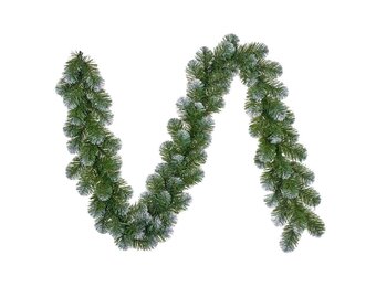 Norton Frosted kerstguirlande | groen met sneeuw details | 270cm