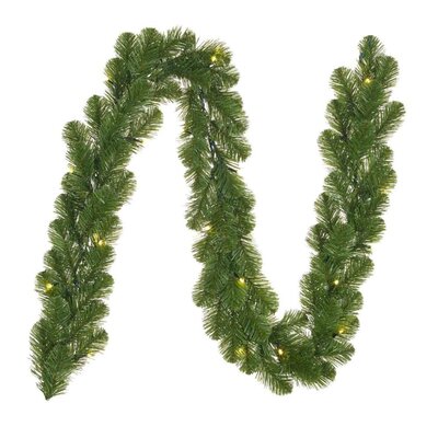 Norton kerstguirlande | groen met LED lampjes | 180cm