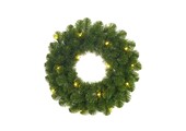 Norton kerstkrans | groen met LED lampjes | 45cm