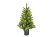 Riverton kerstboompje in pot 90xø58cm | groen met 30 LED lampjes