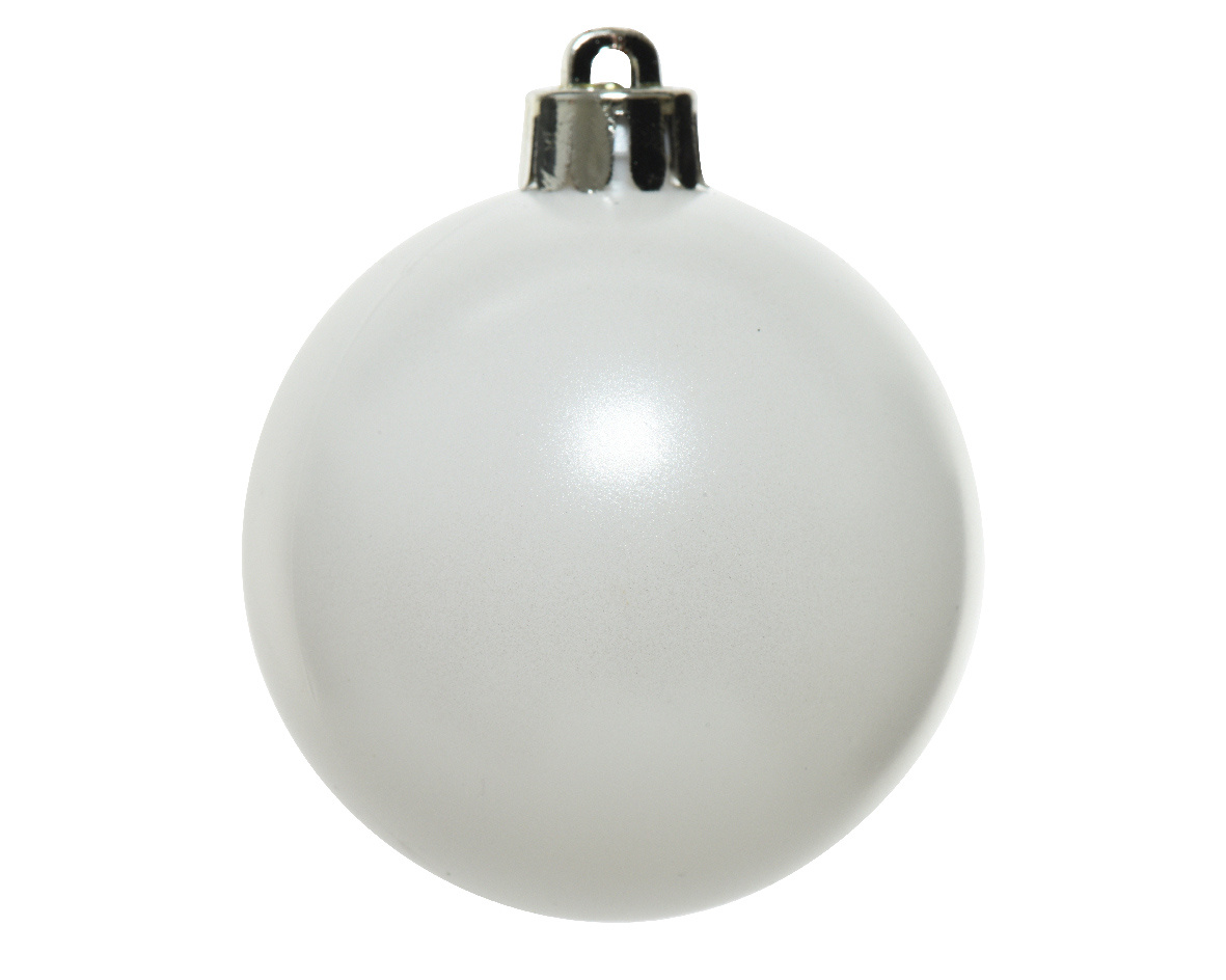 Kerstballen set 12-delig | winterwit | 6cm