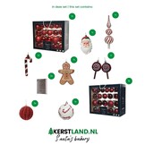 Kerstversiering pakket | Santa’s Bakery | kerstrood/winterwit