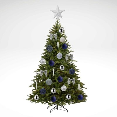 Kerstversiering pakket | Winter Morning | nachtblauw/zilver/winterwit