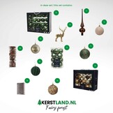 Kerstversiering pakket | Fairy Forest | dennengroen/espresso/bruin
