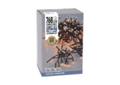 Kerstverlichting cluster | 768 LED lampjes | extra warm wit | 5,5m