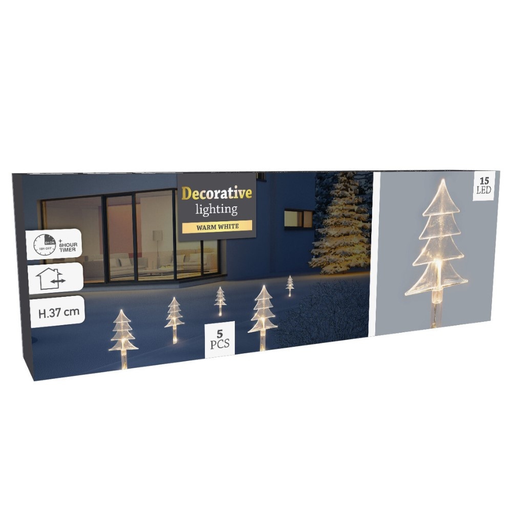 Tuinsteker verlichting | 37cm | set van 5