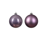 Kerstballen set 16-delig | kristal lila | kunststof/onbreekbaar | 4cm