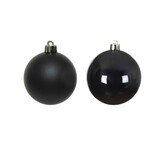 Kerstballen set 16-delig | zwart | kunststof/onbreekbaar | 4cm