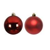 Kerstballen set 16-delig | kerstrood | kunststof/onbreekbaar | 4cm