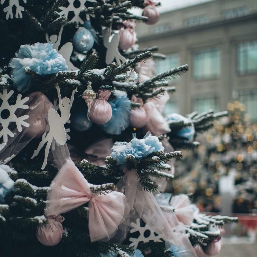 Kerstballen mixbox 33-delig | kunststof/onbreekbaar | poederroze | diverse maten