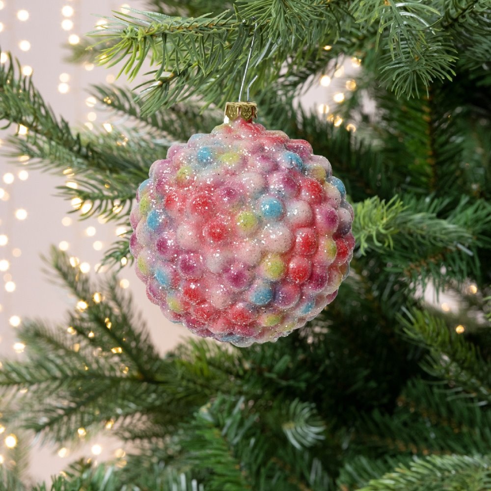 Gedecoreerde kerstbal ø8,5cm | onbreekbaar | multi