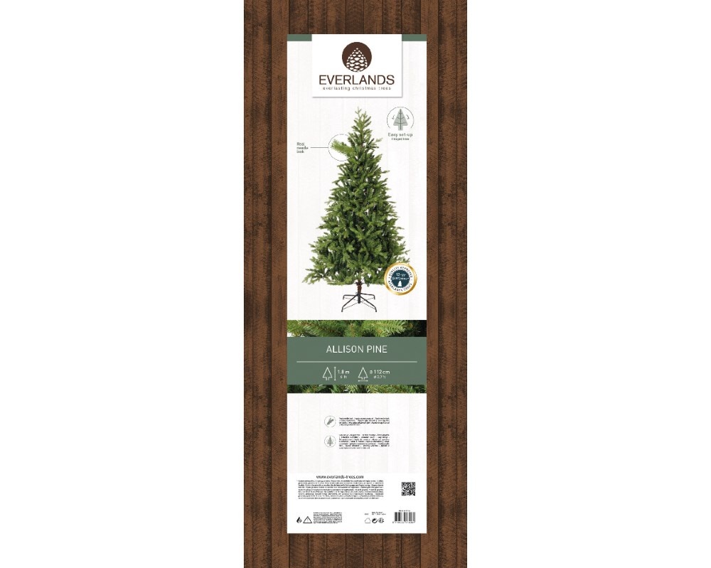 Allison Pine kunstkerstboom | groen | 240cm