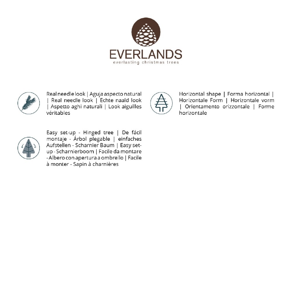 Allison Pine kunstkerstboom 240xø152cm | groen