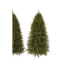 Forest Frosted halve/muur kunstkerstboom 185xø107cm | groen met bevroren details