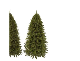 Forest Frosted halve/muur kunstkerstboom 185xø107cm | groen met bevroren details