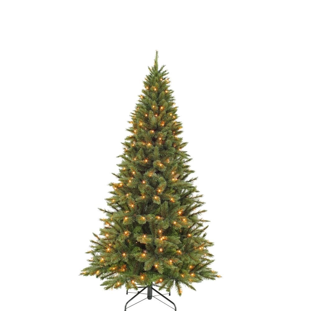 Forest Frosted kunstkerstboom | groen/bevoren details en LED lampjes | 230cm
