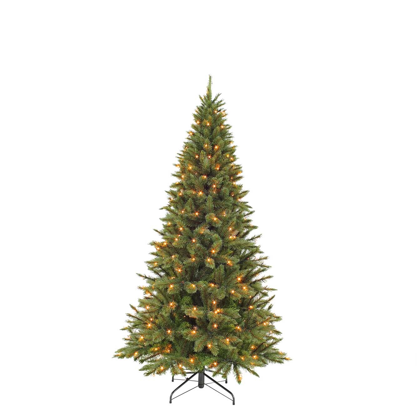 Forest Frosted kunstkerstboom | groen/bevoren details en LED lampjes | 185cm