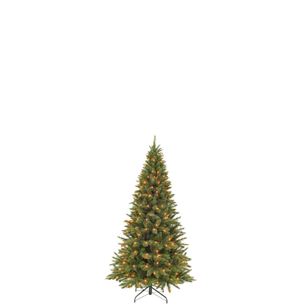 Forest Frosted kunstkerstboom | groen/bevoren details en LED lampjes | 155cm