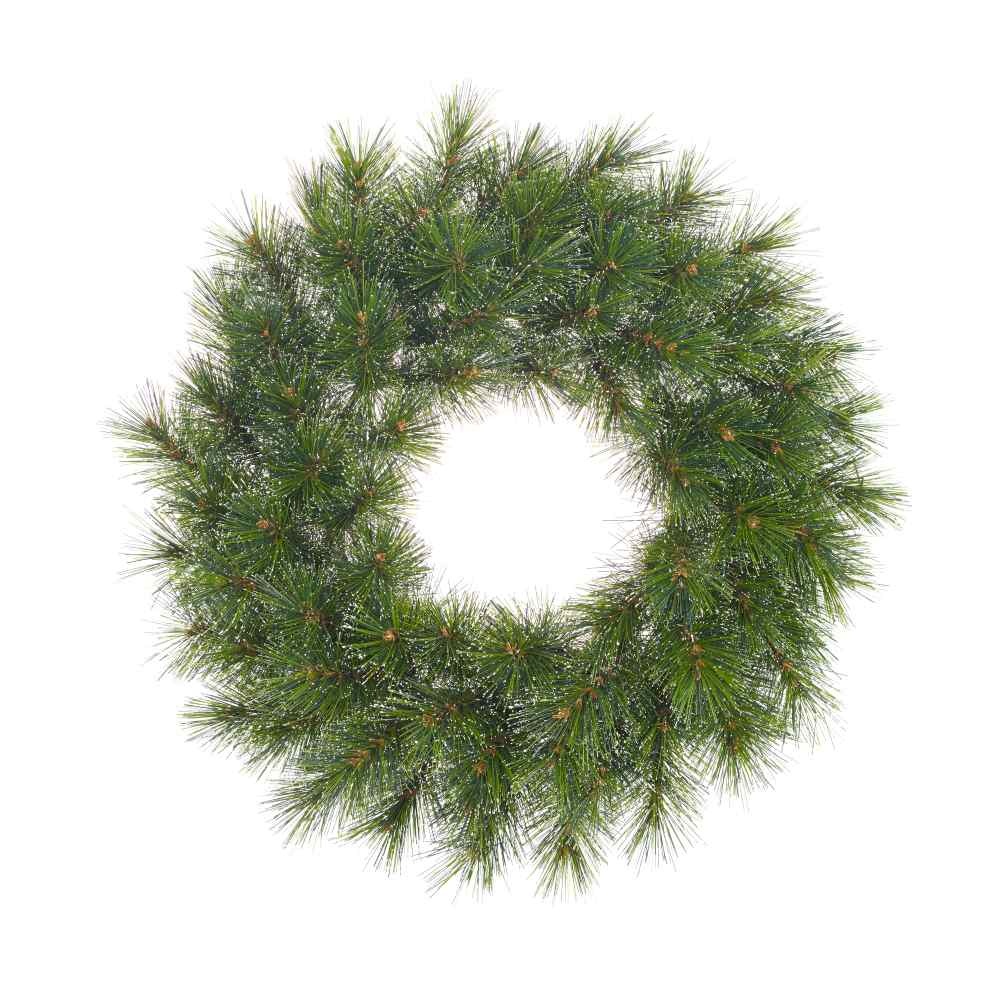 Glendon kerstkrans | groen met bevroren details | 60cm