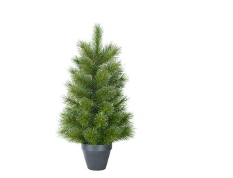 Glendon Potted kunstkerstboom 90xø51cm | groen met bevroren details