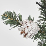 Creston twee kerstboompjes + krans 90xø45cm | groen met 85 LED lampjes  | set van 3 | voordeur versiering