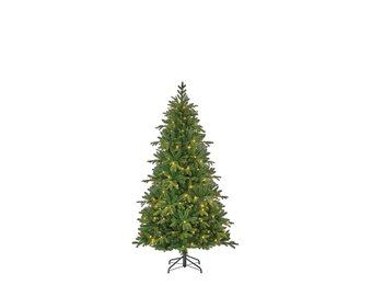 Brampton kunstkerstboom 155xø102cm | groen met 120 LED lampjes