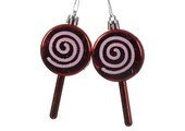 Kersthanger kerstlolly rood/wit | onbreekbaar | set van 2 | 9cm