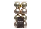 Kerstballen set 16-delig | parel | kunststof/onbreekbaar | 4cm