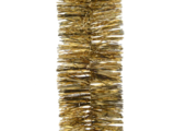 Kerstslinger lametta | glanzend licht goud | 270cm