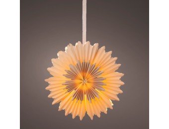 Sneeuwvlok van papier | zand/warm wit | 60cm