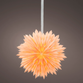 Sneeuwvlok van papier | licht roze/warm wit | 60cm