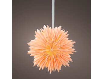 Sneeuwvlok van papier | zacht roze | 50cm