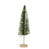Mini kerstboom decoratief | groen | LED/warm wit | 40cm