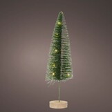 Mini kerstboom decoratief | groen | LED/warm wit | 40cm