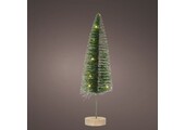 Mini kerstboom decoratief | groen | LED/warm wit | 40cm